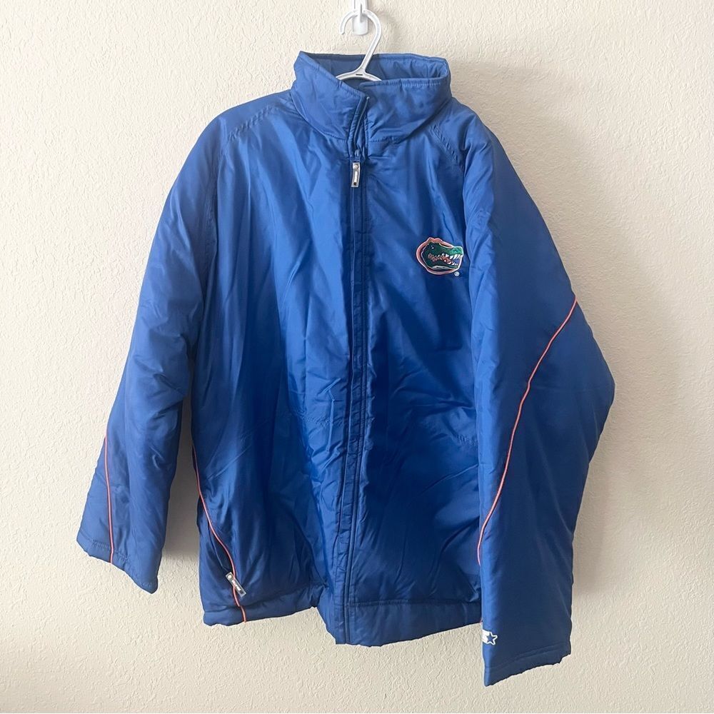 Team Starter Florida Gators Jacket Mens Full Zip 100% Nylon Size XL Pockets
